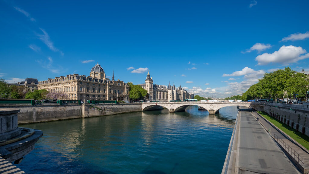 Paris and the river Seine.