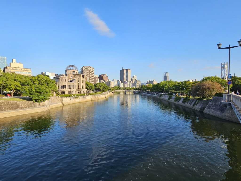 Hiroshima peace park and monument