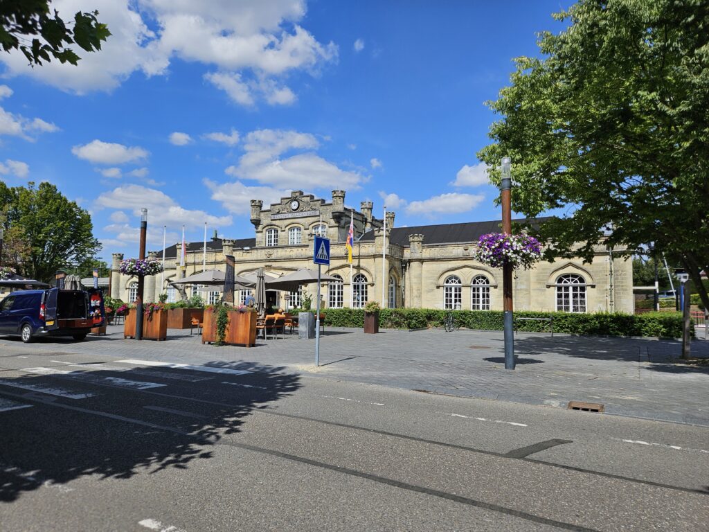 Het treinstation van Valkenburg, Limburg. 