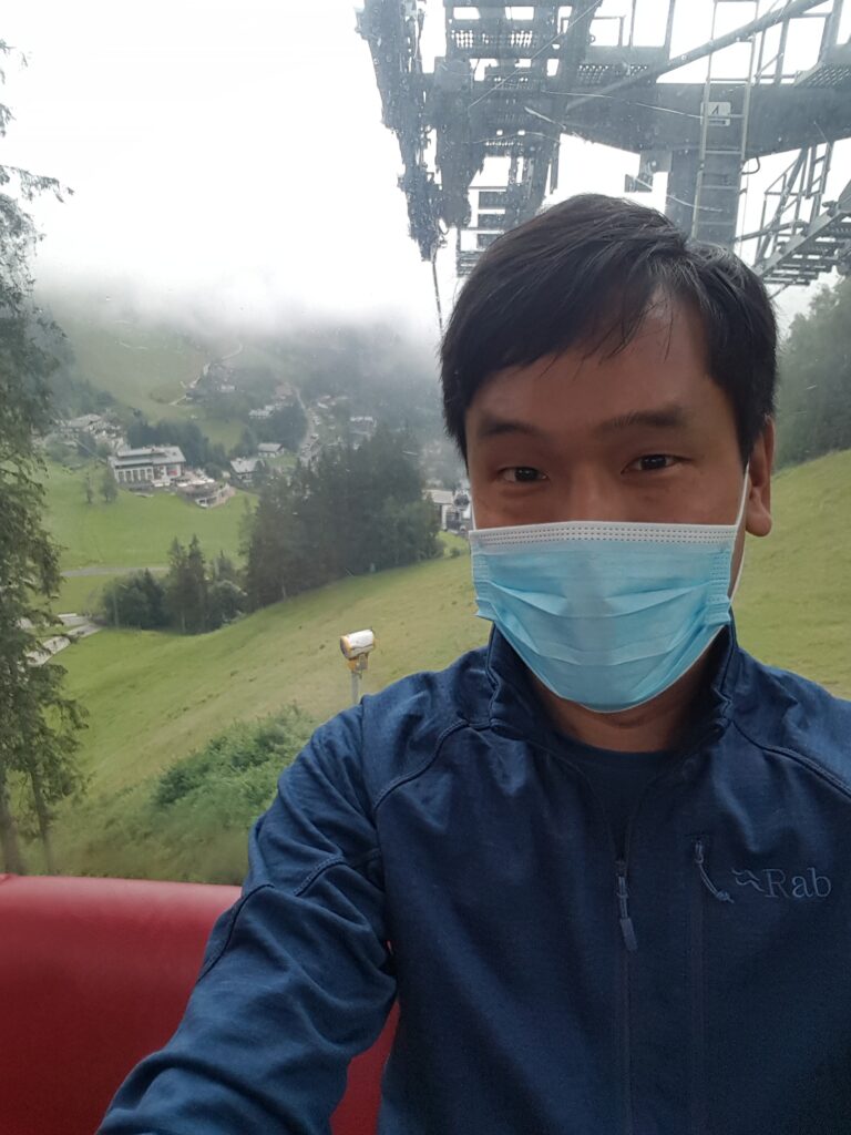 Selfie van reisauteur 