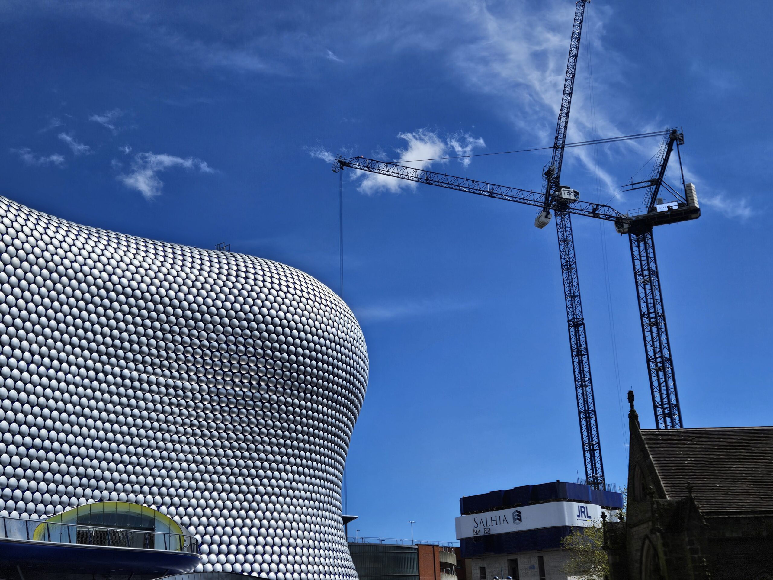 Selfridges Birmingham met de karakteristieke zilveren gevel